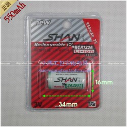SHAN 3V lithium iron rechargeable battery CR2