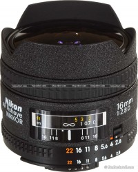 Nikon AF Fisheye 16mm F/2.8D (Hàng chính hãng)