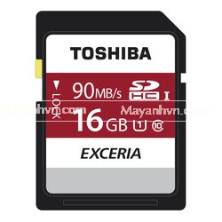 Thẻ nhớ Toshiba Exceria SDHC 16gb Class 10 (90mb/s)