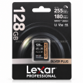 Thẻ Nhớ Lexar Professional SILVER PLUS SDXC UHS-I U3 V30 128GB 255MB/s (Chính Hãng)