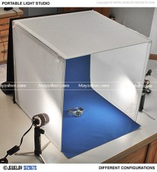 Bộ hộp chụp sản phẩm 50x50cm có đèn