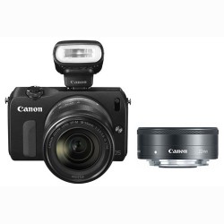  Canon EOS M KIT(18-55mm + 22mm) + SpeedLite 90EX