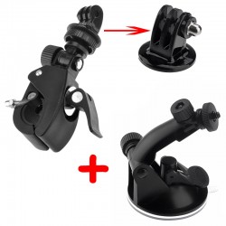 Suction Cup+Bicycle Handlebar Mount Holder+Tripod Adapter for Gopro Hero 2 3 3+
