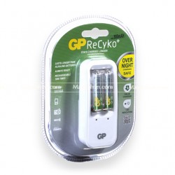 Bộ sạc pin và 2 Pin AA 2000mAh GP ReCyKo