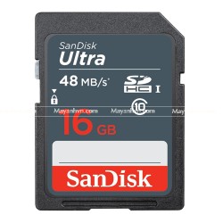 Thẻ Nhớ Sandisk SDHC Ultra 16GB Class 10 (48MB/S)