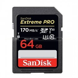 Thẻ Nhớ SDXC SanDisk Extreme Pro U3 V30 64GB (170Mb/s)