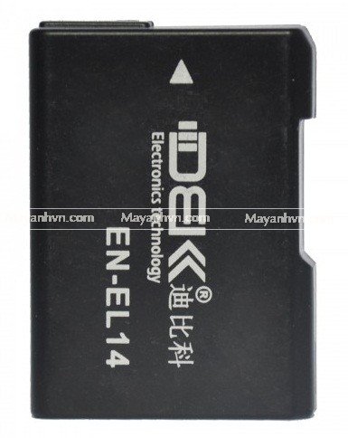 Pin DBK EN-EL14 dùng cho máy ảnh D3100, D3200, D5100, D5200, P7000, P7100