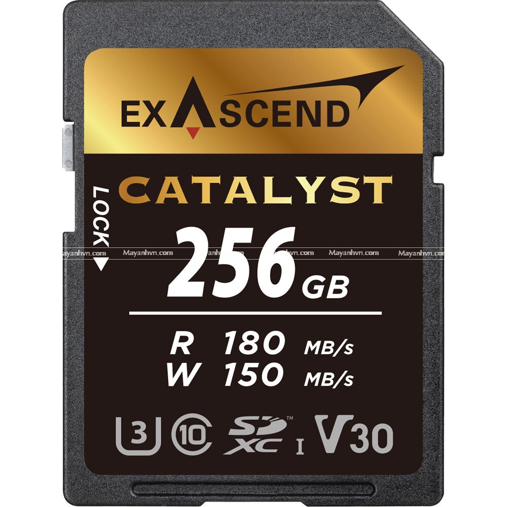 Thẻ Nhớ Exascend Catalyst SDXC 256GB V30 (180/150MB/S)