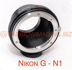 Nikon G AF-S DX Lens to Nikon 1 Mount V1 J1 Camera Adapter